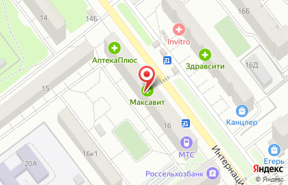 Аптека Максавит в Рязани на карте