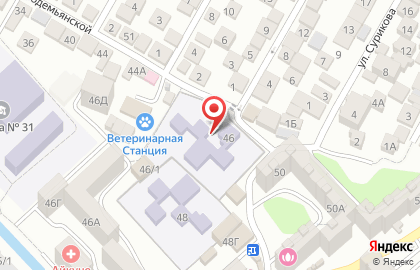 Детский сад №76 комбинированного вида на Зои Космодемьянской на карте