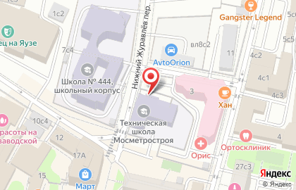 Техшкола Мосметростроя на карте