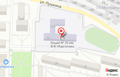 Участковая избирательная комиссия №648 на улице Пушкина на карте