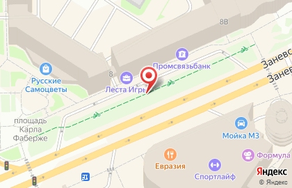 EХ на улице Карла Фаберже на карте