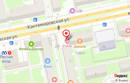 Ювелирный магазин 585Gold на Кантемировской улице, 27 на карте