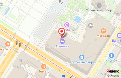 Гостиница Армения в Туле на карте