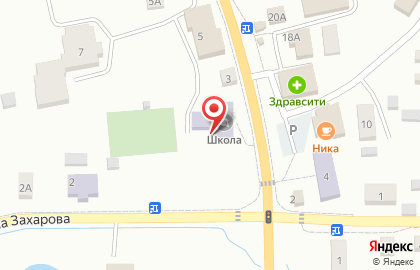 Средняя общеобразовательная школа пос. Нивенское на Калининградской улице на карте