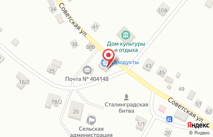 Продуктовый магазин в Волгограде на карте
