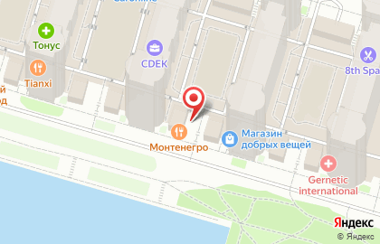Ресторан Монтенегро на улице Кораблестроителей на карте