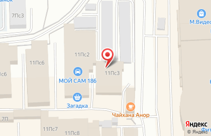 Магазин овощей и фруктов в Ханты-Мансийске на карте