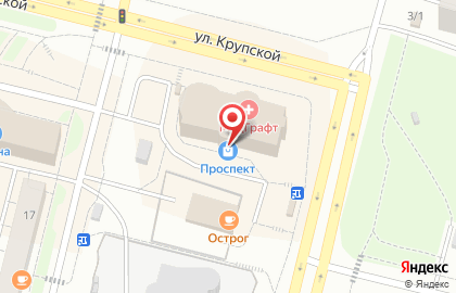 Росювелирторг на улице Крупской, 58 на карте
