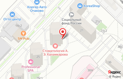 Район Очаково-Матвеевское Совет пенсионеров, ветеранов войны, труда, Вооруженных Сил и правоохранительных органов на карте