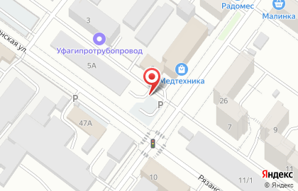 ОАО Банкомат, Уральский банк реконструкции и развития на Рязанской улице на карте