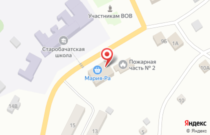 Супермаркет Мария-Ра в Базарном переулке на карте