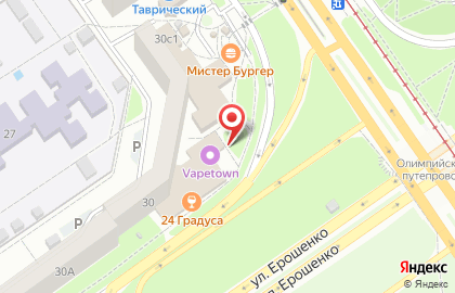 Магазин трикотажных изделий в Олимпийском микрорайоне на карте