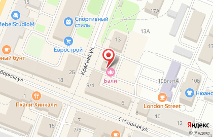 Студия массажа БАЛИ в Санкт-Петербурге на карте