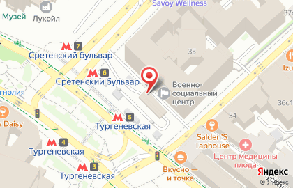 Пункт проката автомобилей Sixt на Тургеневской площади на карте