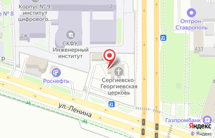 Храм Святого Преподобного Сергия Игумена Радонежского и Святого Великомученика Георгия Победоносца на карте
