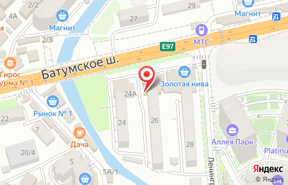 Магазин Сладость в радость в Лазаревском районе на карте