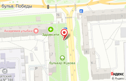 Киоск по продаже фруктов и овощей в Воронеже на карте