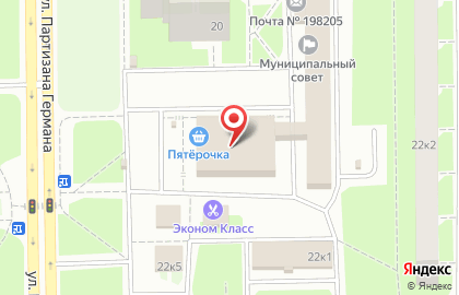 Библиотека №9, Красносельский район на карте