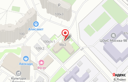 Отдел Военного комиссариата г. Москвы, район Раменки на карте