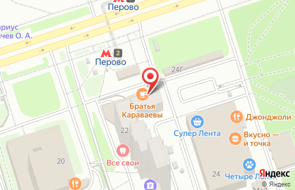 Банкомат ЮниКредит Банк в Новогиреево на карте