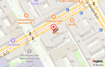 Две Палочки в Василеостровском районе на карте
