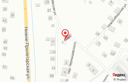 Продовольственный магазин О`кей на улице Чернышевского на карте