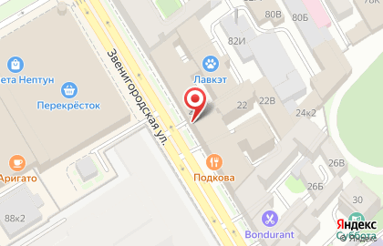 Транскапиталбанк на Звенигородской улице на карте