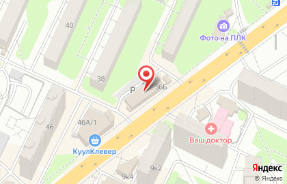 Аптечный пункт Строй-Фарм на проспекте Ленинского Комсомола на карте