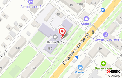 Участковая избирательная комиссия №73 в Заводском районе на карте