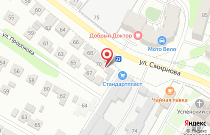 Автомагазин Жестяночка на улице Смирнова на карте