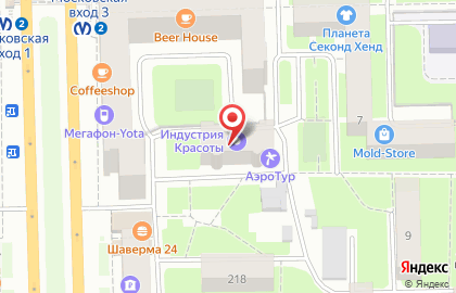 Луч, Московский район на карте