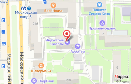 Луч, Московский район на карте