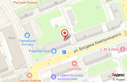 Топаз на улице Б.Хмельницкого на карте