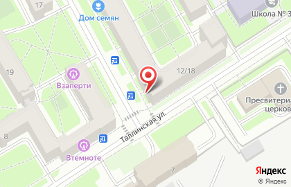 Продовольственный магазин Изюминка в Красногвардейском районе на карте