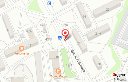 Транспортная служба на бульваре Рябикова на карте