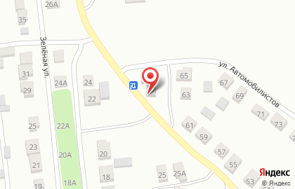 Продовольственный магазин на улице Автомобилистов на карте