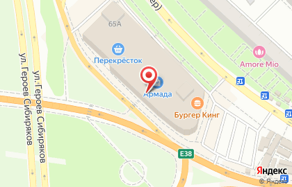 Банкомат UniCredit на улице Героев Сибиряков на карте