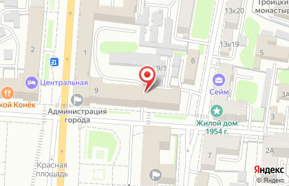 Комитет по управлению имуществом, Администрация Курской области на карте
