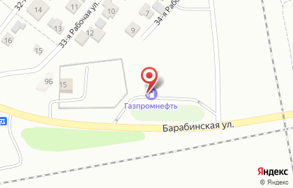 Автозаправочная станция Газпромнефть на 34-ой Рабочей улице на карте