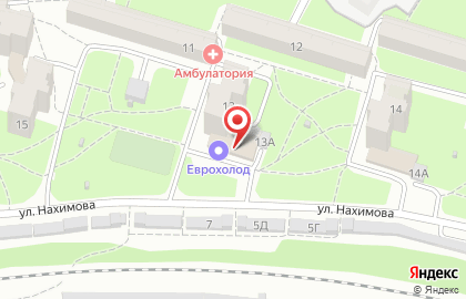 Торговая компания Еврохолод в Октябрьском районе на карте