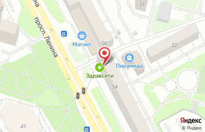 Аптека от Склада на проспекте Ленина, 54 на карте