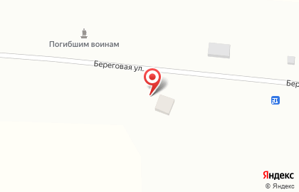 Магазин продуктов Куйбышевское ПТПО на Береговой улице на карте