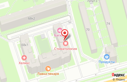 Продуктовый магазин в Санкт-Петербурге на карте