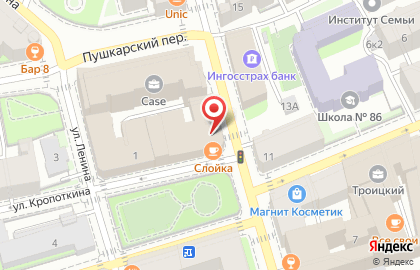 Кафе Слойка в Петроградском районе на карте