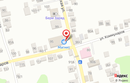Супермаркет Магнит в Краснодаре на карте
