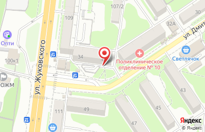 Магазин ВиноГрад на улице Дмитрия Донского на карте