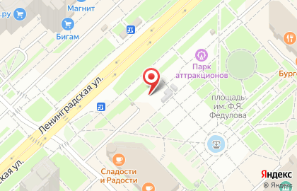 Кафе-кулинария Фуд Сити на улице Ленинградской на карте