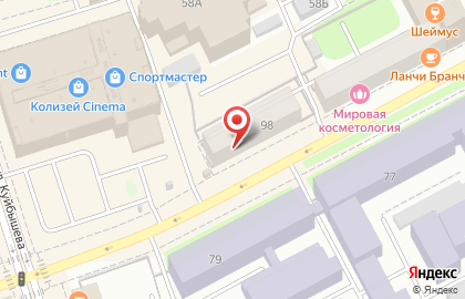 Вектор на Екатерининской улице на карте