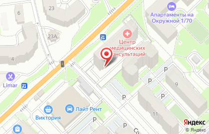 Магазин Деметра на Окружной улице на карте
