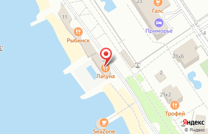 Ресторанный комплекс  Лагуна в Лермонтовском проезде в Геленджике на карте